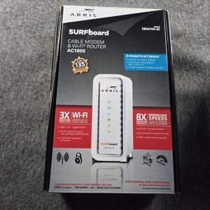 Open Box ARRIS Surfboard Docsis 3.0 Cable Modem & AC1600 Dual Band Wi-Fi Router